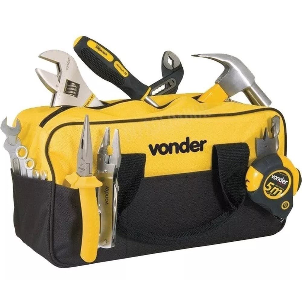 Bolsa Para Ferramentas Em Lona Com 8 Divisões Bl005 Vonder