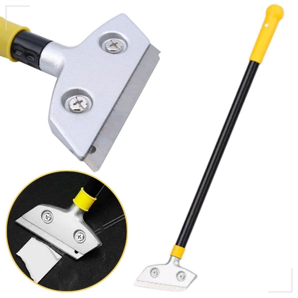 Raspador Com Cabo Longo 60cm Multiuso Ideal Para Remoção De Tintas, Cola, Adesivos