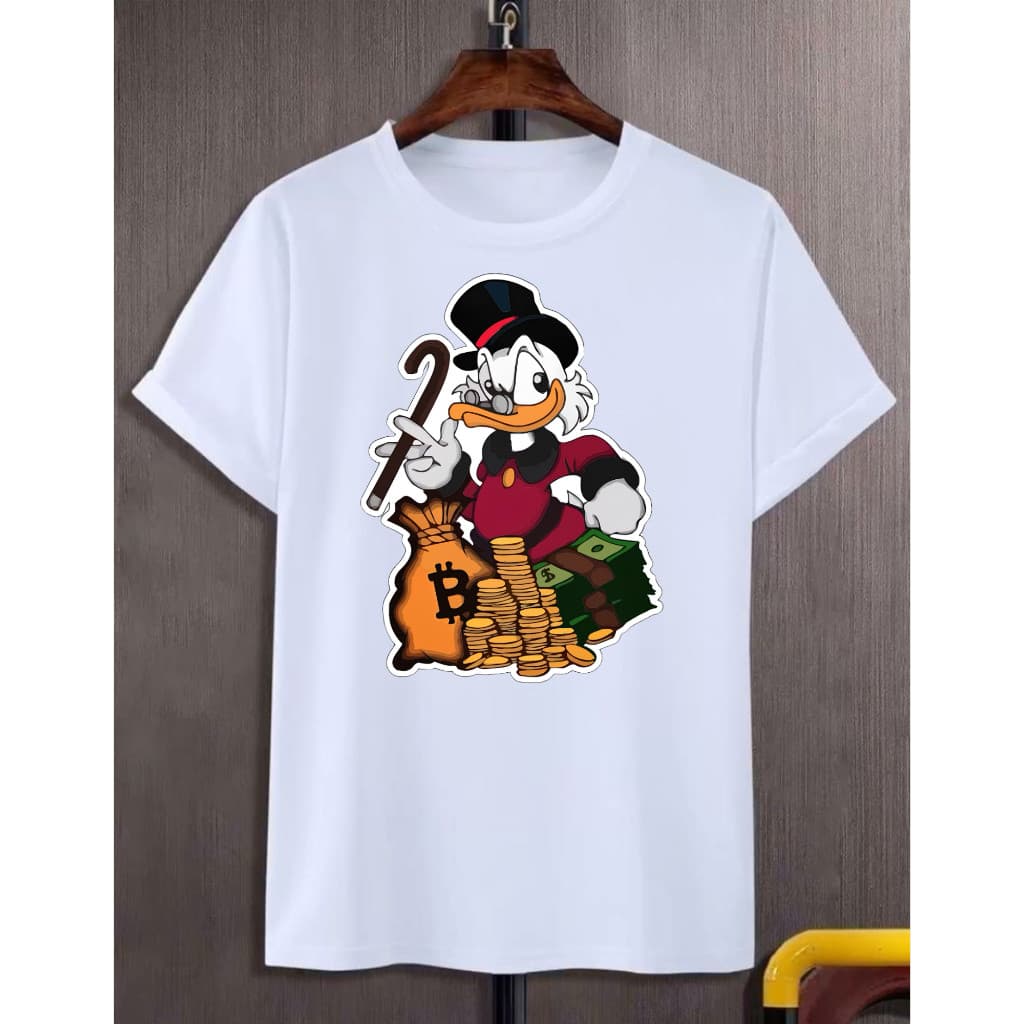 Camisa Camiseta Patinhas Exclusiva Oferta Tyconn Magnata moeda blusa algodão  Envio Já