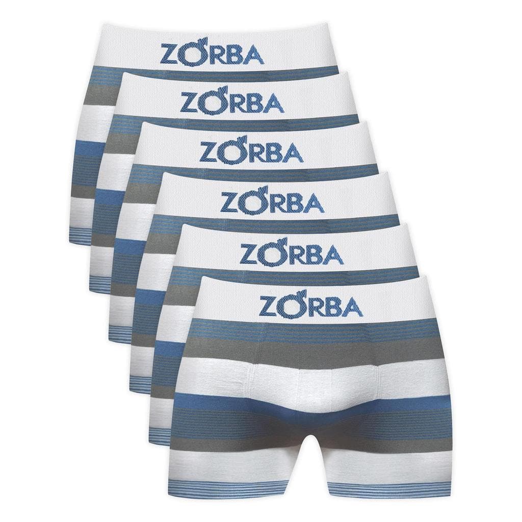 Kit com 06 Cuecas Zorba Boxer Listrada 847