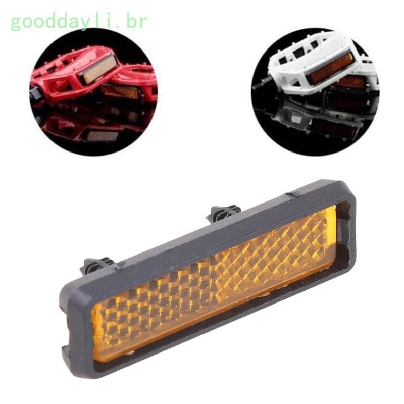 GOO 4 Peças Conjunto Pedal Refletor Segurança Noite Ciclismo Acessório Reflexivo Para
