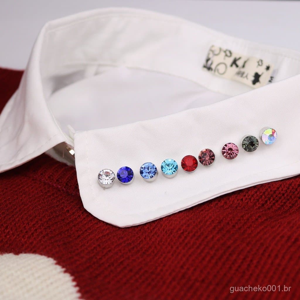 Nova Maré 1 Par De Broche Cravejado De Strass Simples Mini Broches Crachá Corsage Para Homem Mulher