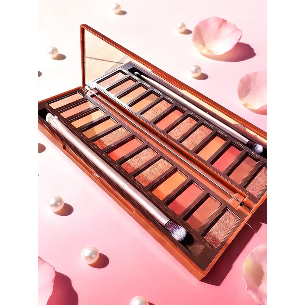Influenciador Paleta de sombras de doze cores do mesmo estilo Perolado Matte Earth Color Series Paleta de maquiagem de s