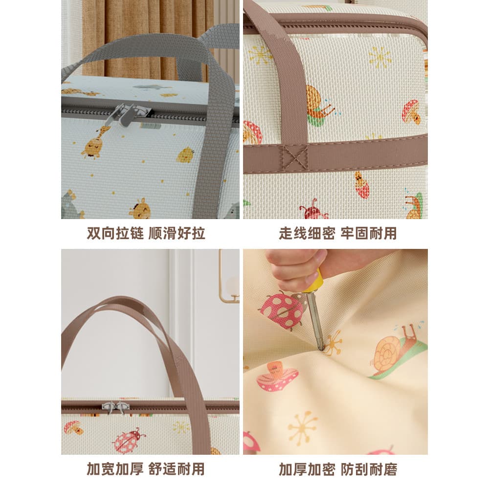 Saco de embalagem móvel roupas sazonais colcha saco de armazenamento colcha roupas tecido grande capacidade classificaçã