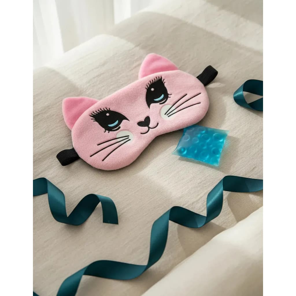 Mascara Descanso Para Dormir Com Bolsa Gel Relaxante Tecido Confortavel Temático Presentes Criativos
