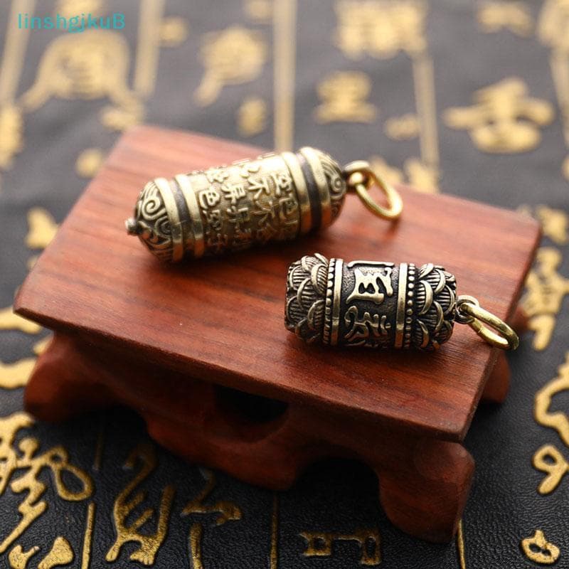 [lLinshgjkuB] Chaveiros De Latão GuanYin Pendurado Caixa De Comprimidos Remédios Recipiente Garrafa [Novo]