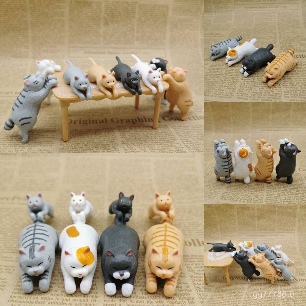 Produtos populares: Gato deitado na borda, gato fofo deitado, gato gordo, gato manchado, gato preto, gato branco, orname
