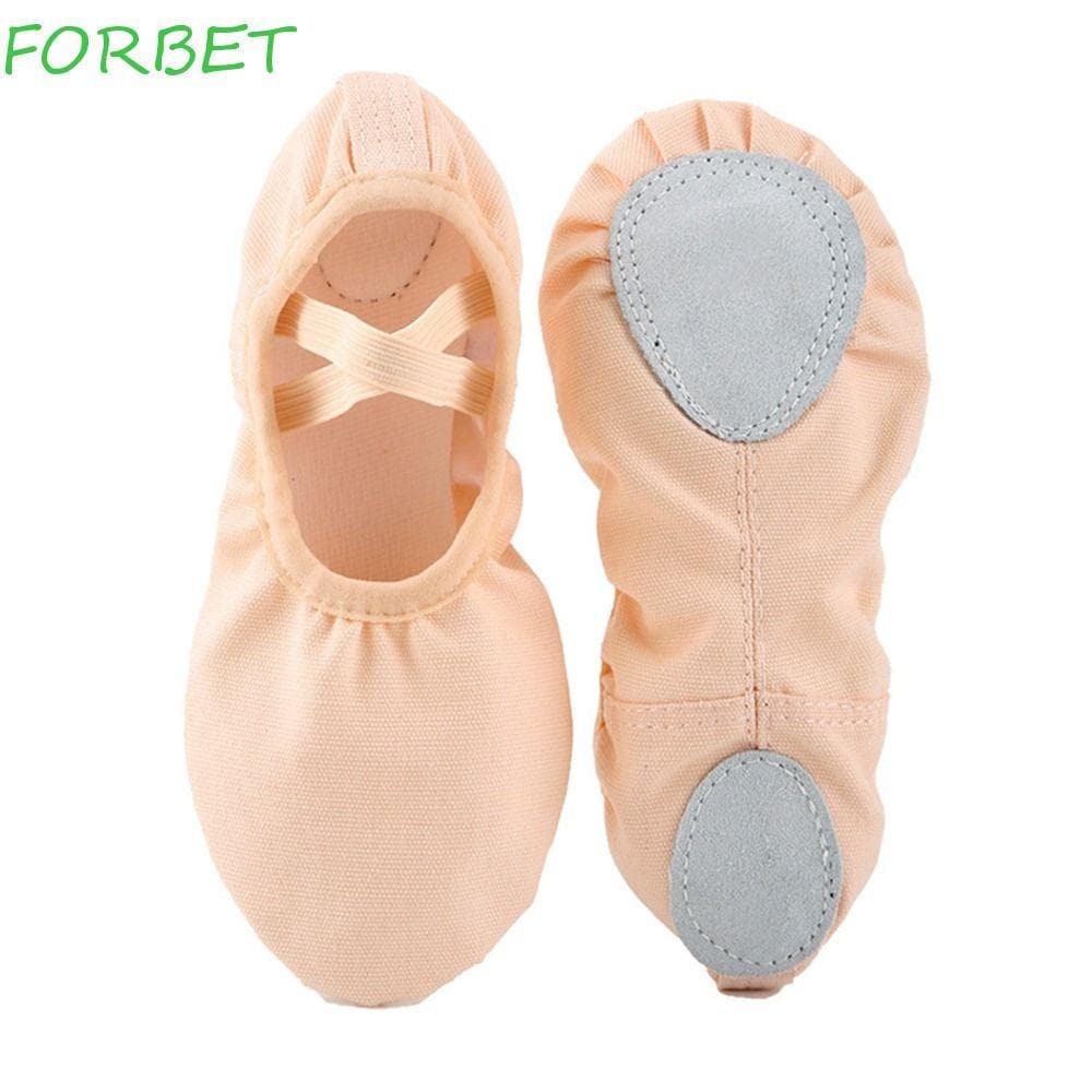 FORBET Sapatos De Dança Profissional Fitness Bonito Ballet Latina Yoga Lona Macio Apartamentos Crianças Meninas