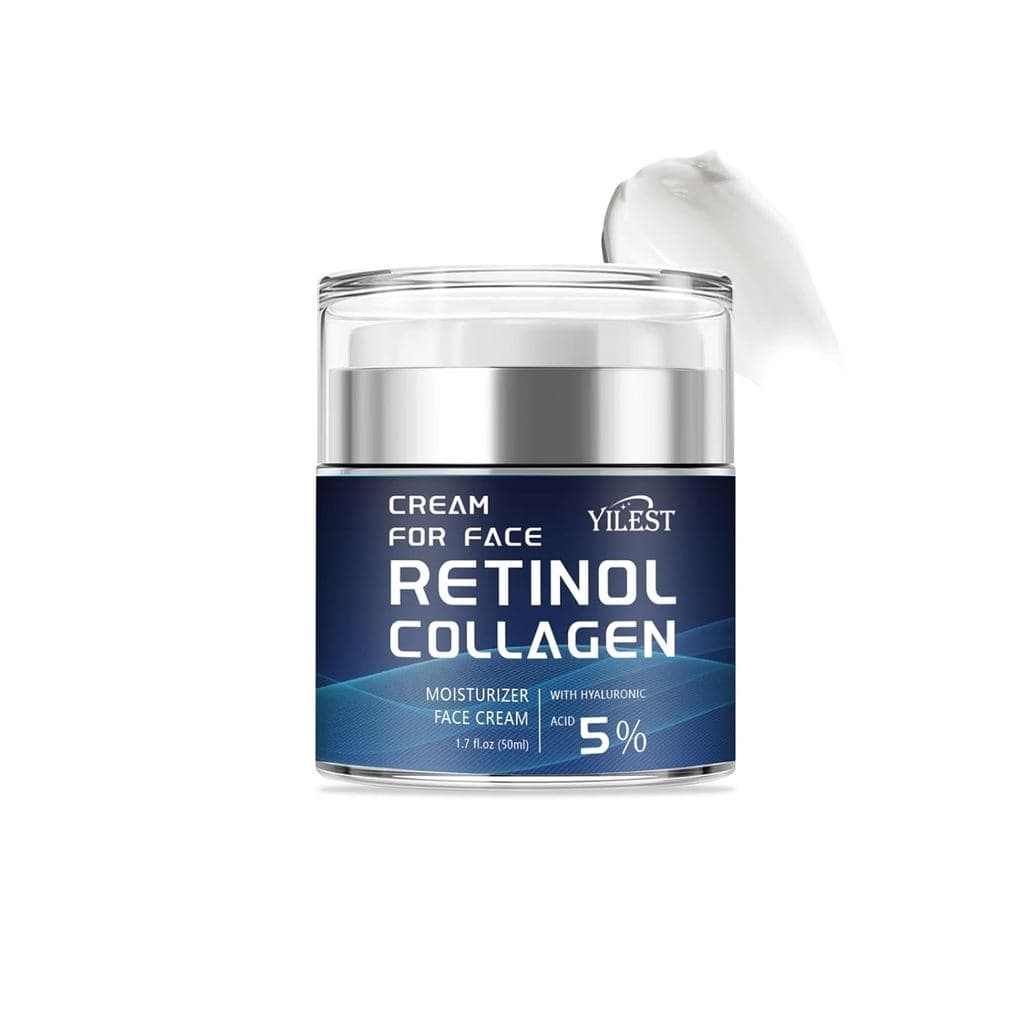 Creme Hidratante Facial com Retinol - Creme Noturno Antienvelhecimento com Retinol, Colágeno e Manteiga de Karité - Hidr
