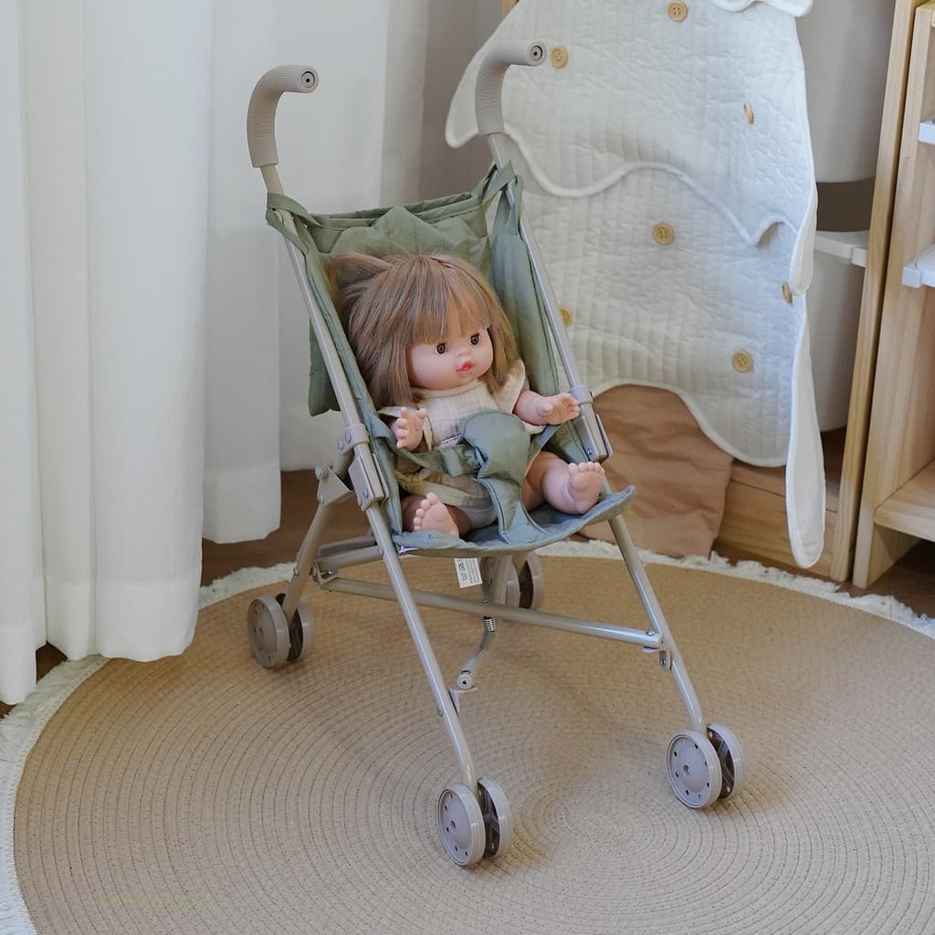 Coreia coreia ins crianças brincar casa boneca carrinho dobrável brinquedo carro boneca menina Walker presente de aniver