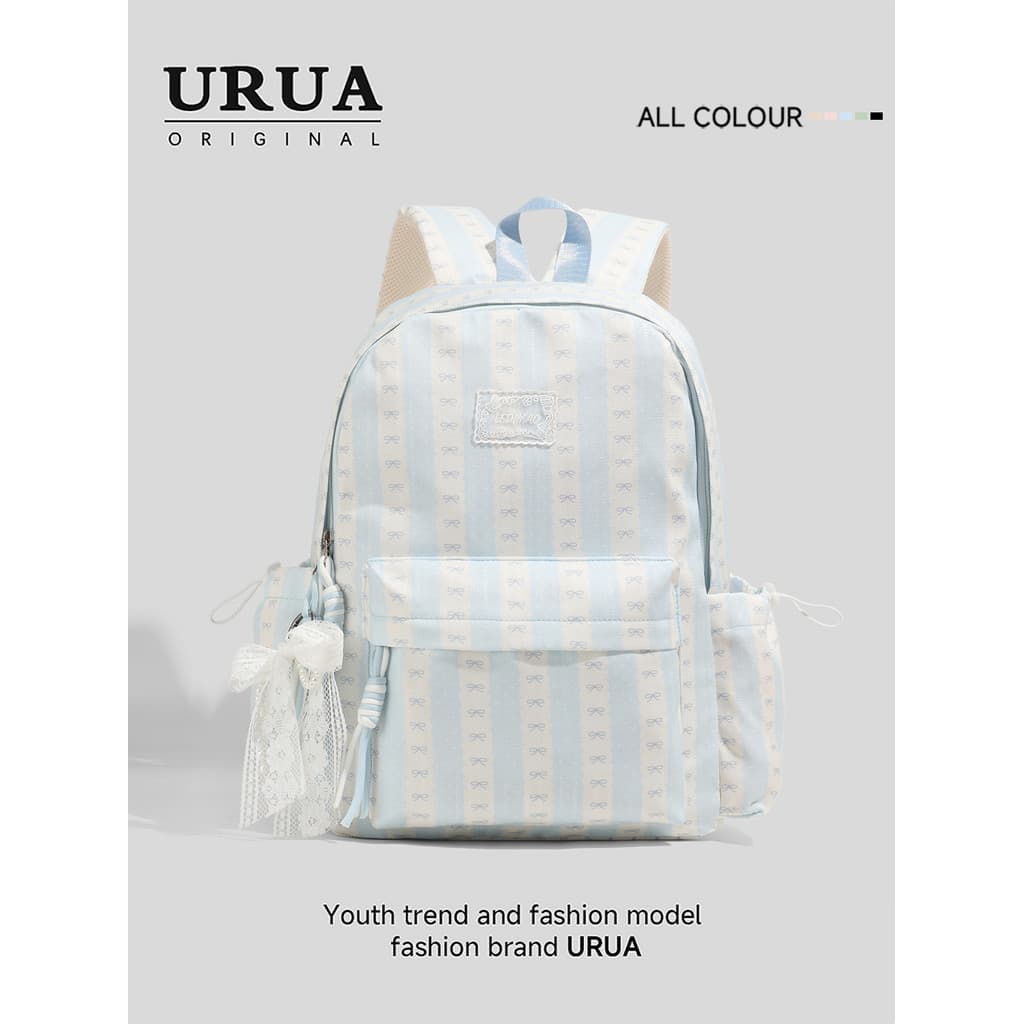 Estilo coreano ins estilo mochila júnior meninas do ensino médio mochila azul de alto valor estudante mochila leve de gr