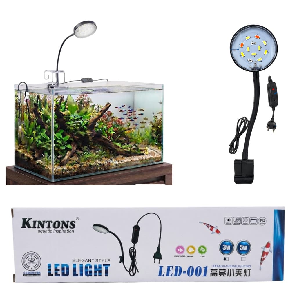 Luminária LED para Aquário Terrário Leitura Bivolt 3W ENVIO IMEDIATO