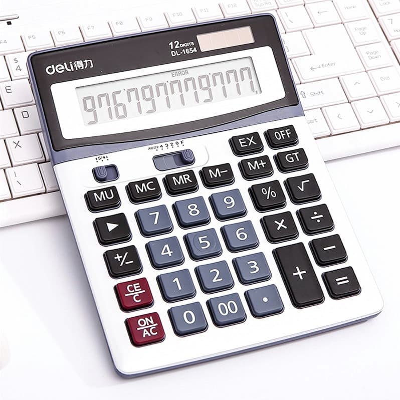 Calculadora poderosa contabilidade dedicada Solar botão grande escritório tipo empresarial uso financeiro tela grande mu