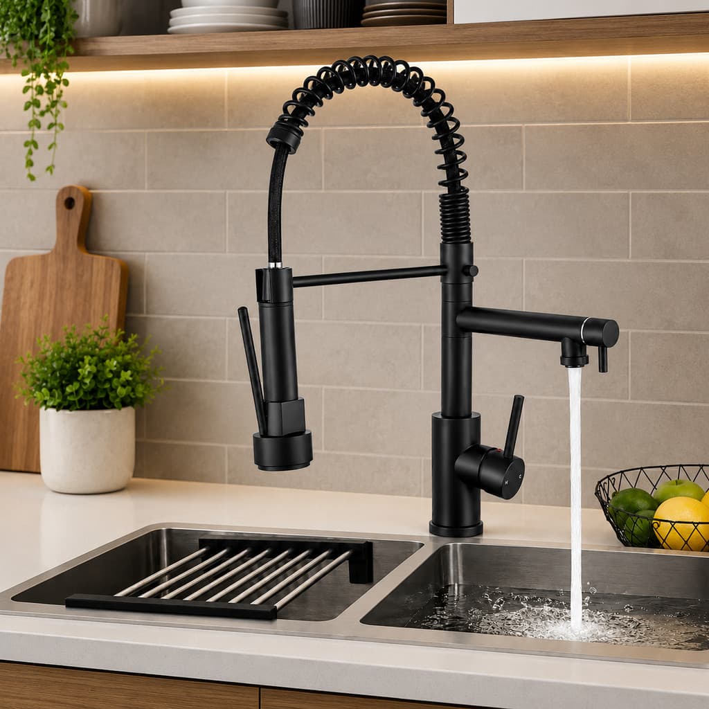 Torneira Monocomando Quente E Frio Cozinha Gourmet Flexível