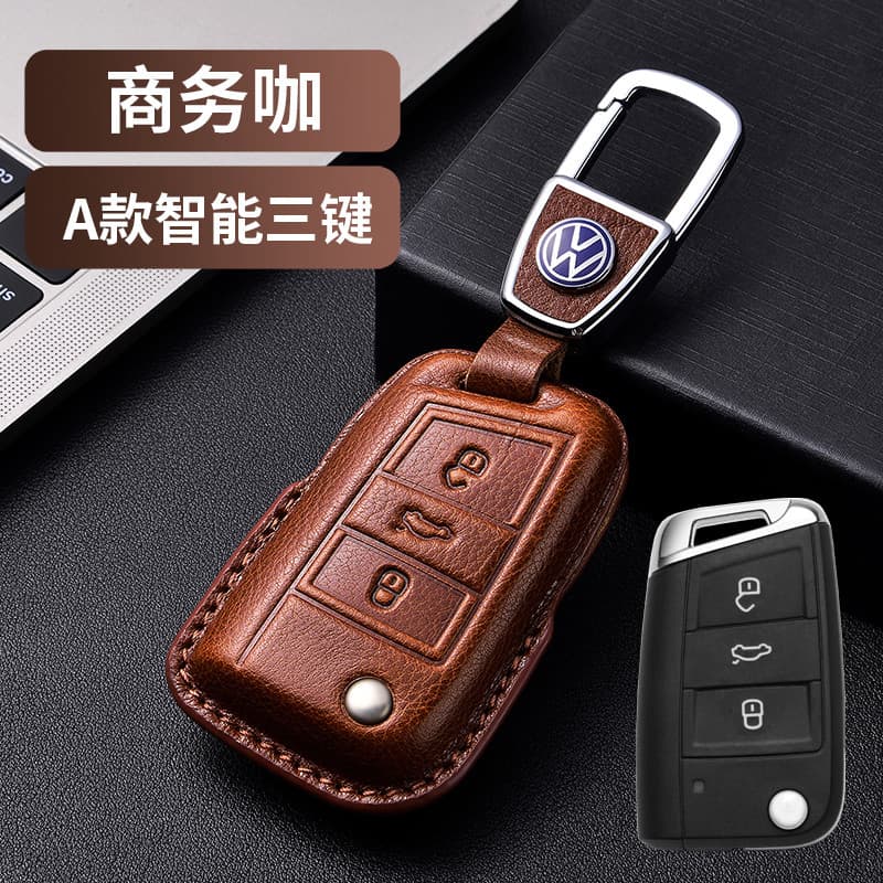 2025 Volkswagen Sagitar chave capa Queyue couro genuíno Jia saco de viagem quest sombra fivela quest canção controle rem