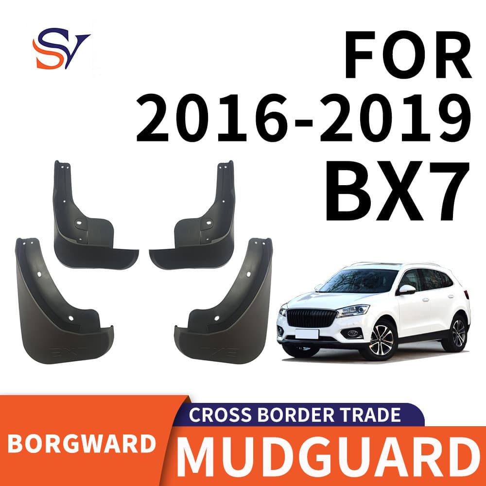 Adequado para 2016-2019 Baowo BX7 Pneu de carro PP Material de borracha macia Fender Fábrica Pronto estoque