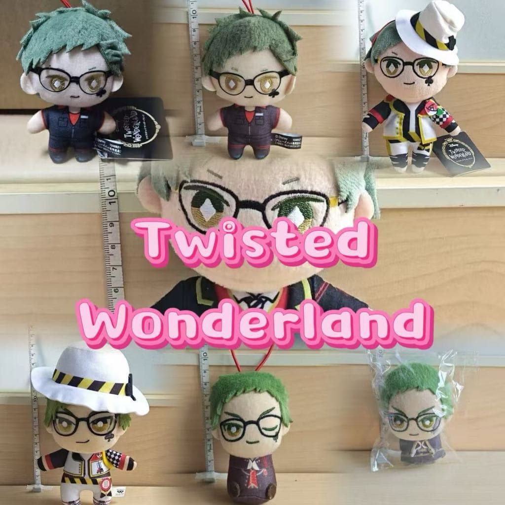 Jogo DisneyTwisted-Wonderland Boneca Pelúcia Bonito Trey Brinquedo De Chaveiro Plushies Para Crianças 10cm
