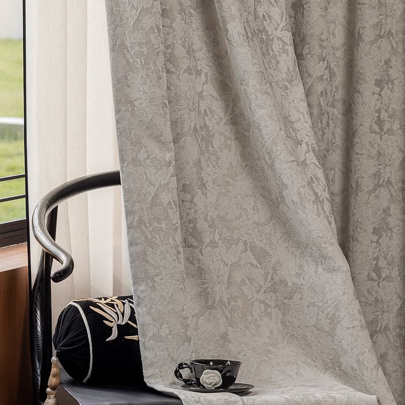 Americano Pastoral vento silencioso Chenille Jacquard isolamento térmico pára-sol sala de estar quarto Bay janela cor só