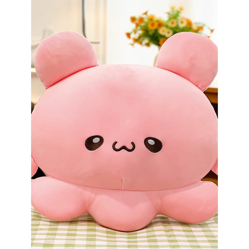 Coelho bonito pequeno polvo boneca de pelúcia menina dormir travesseiro sala estar decorações Tanabata presente do dia d