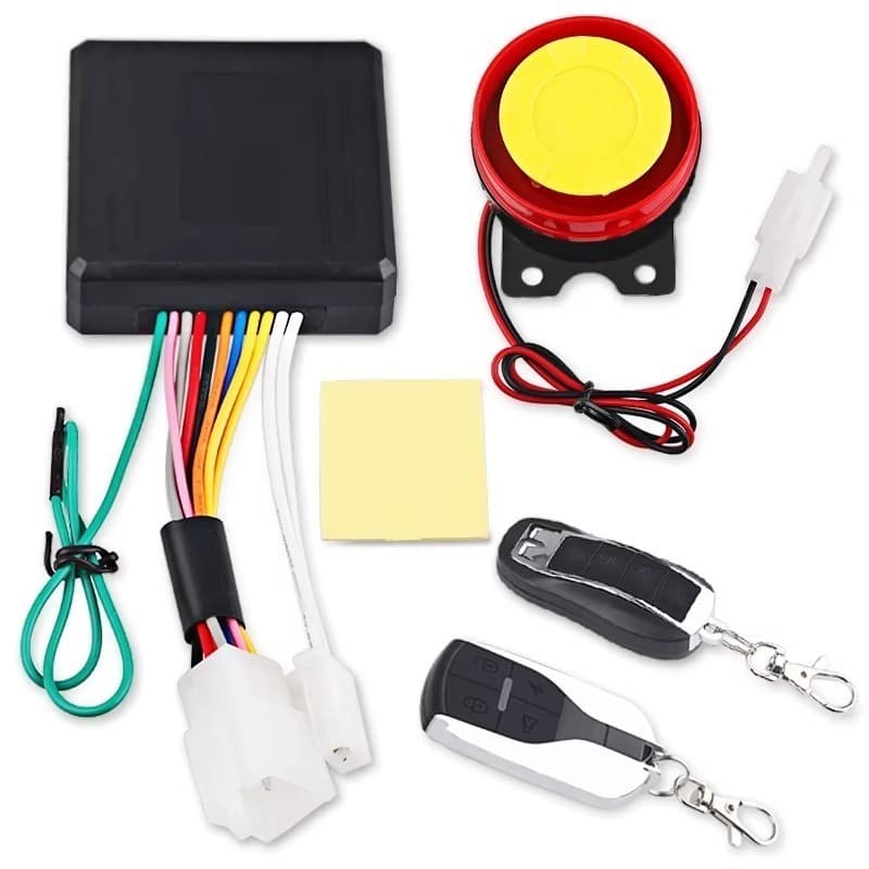 Sistema de alarme antifurto para motocicleta, parada de partida do motor com controle, módulo chave e Buzina 12v