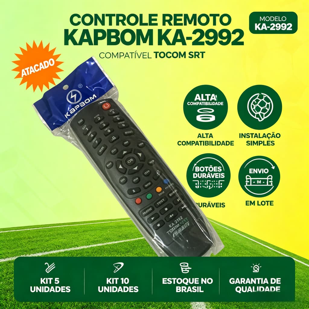 Kit Atacado Controle Remoto Modelo KA-2992 Valor Promocional Excelente Opção para Revendedores