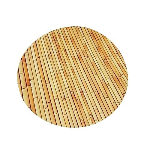 Kit 6 unid Lugar Americano Bambu de Plástico Redondo