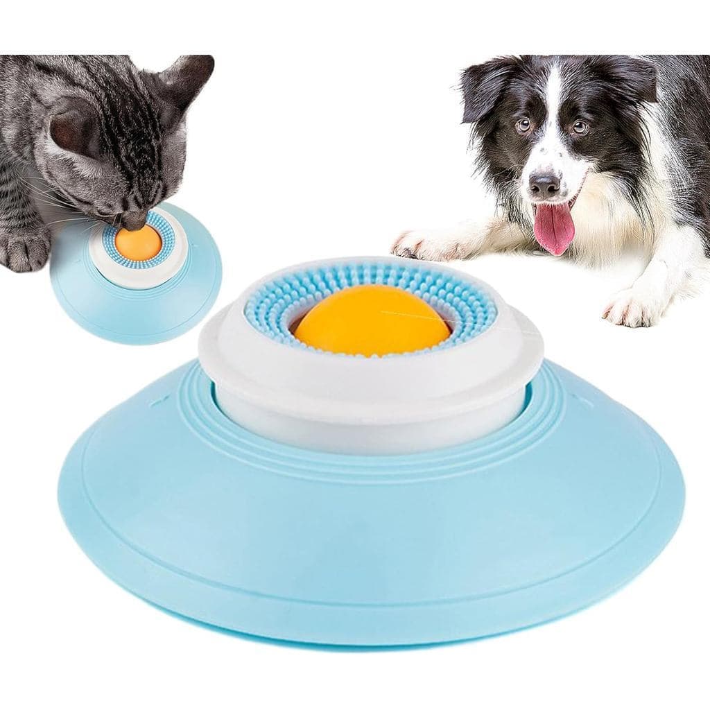 Tapete de lamber para gatos, alimentador lento para alimentos líquidos, bola de lamber, brinquedo antiderrapante para al