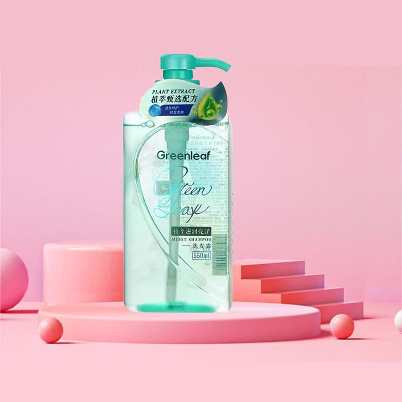 Folha verde amor vida extrato de planta hidratante brilhante shampoo condicionador nutritivo shampoo fofo genuíno 550ml