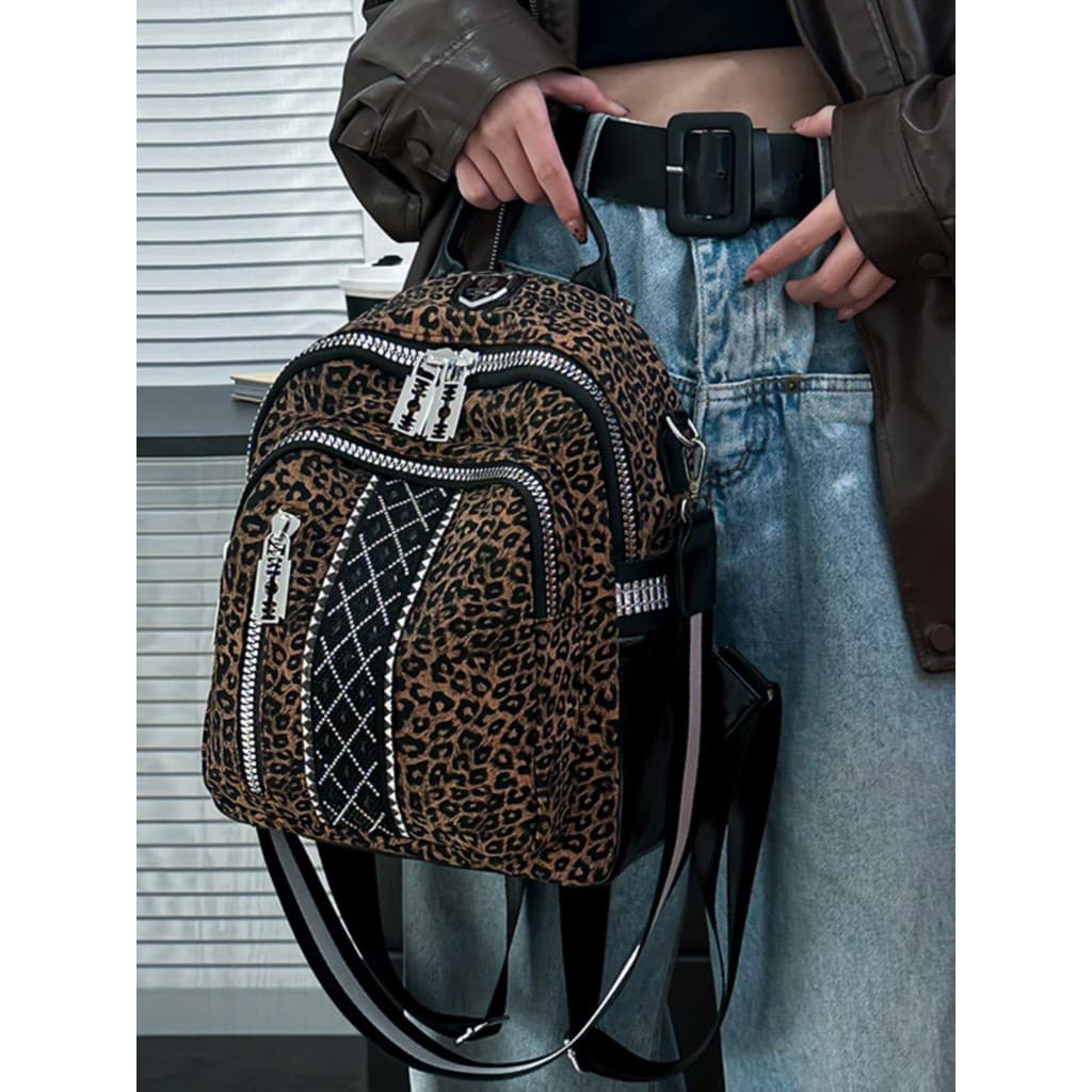Mochila de couro macio de alta qualidade novo estilo moda All-Match bolsa de viagem de grande capacidade na moda legal l