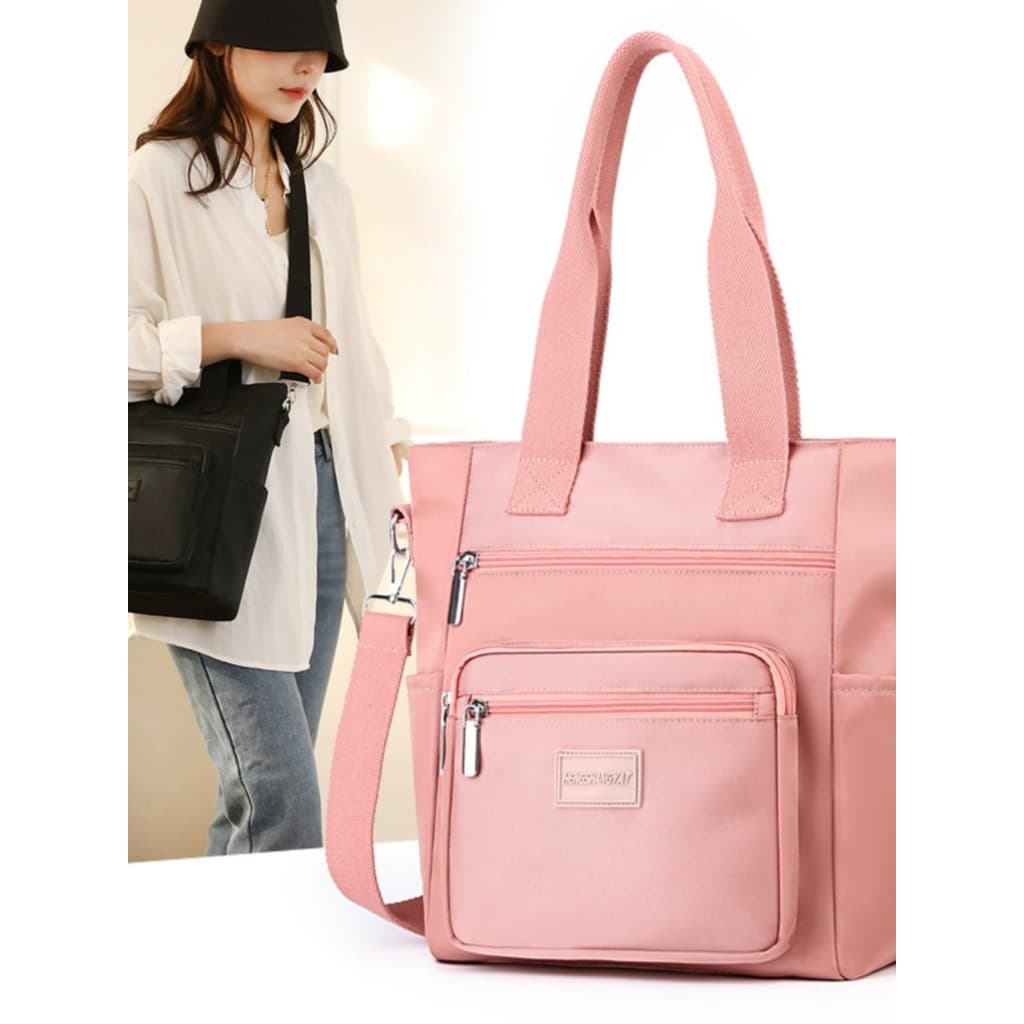 Bolsa feminina 2024 novo estilo náilon Oxford pano bolsa de ombro senhoras moda Casual lona grande capacidade Crossbody