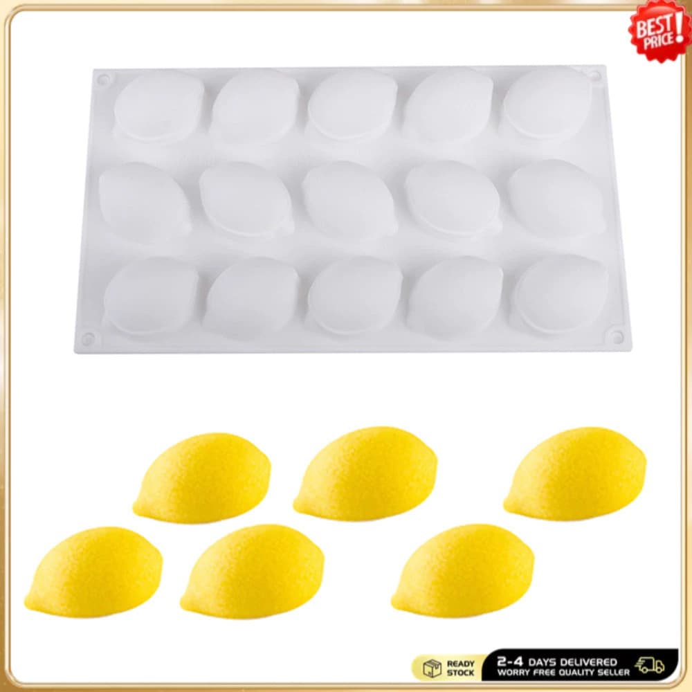 Molde De Silicone Para Fatia De Limão | Ferramenta Fazer Bolos , Sabonetes E Velas