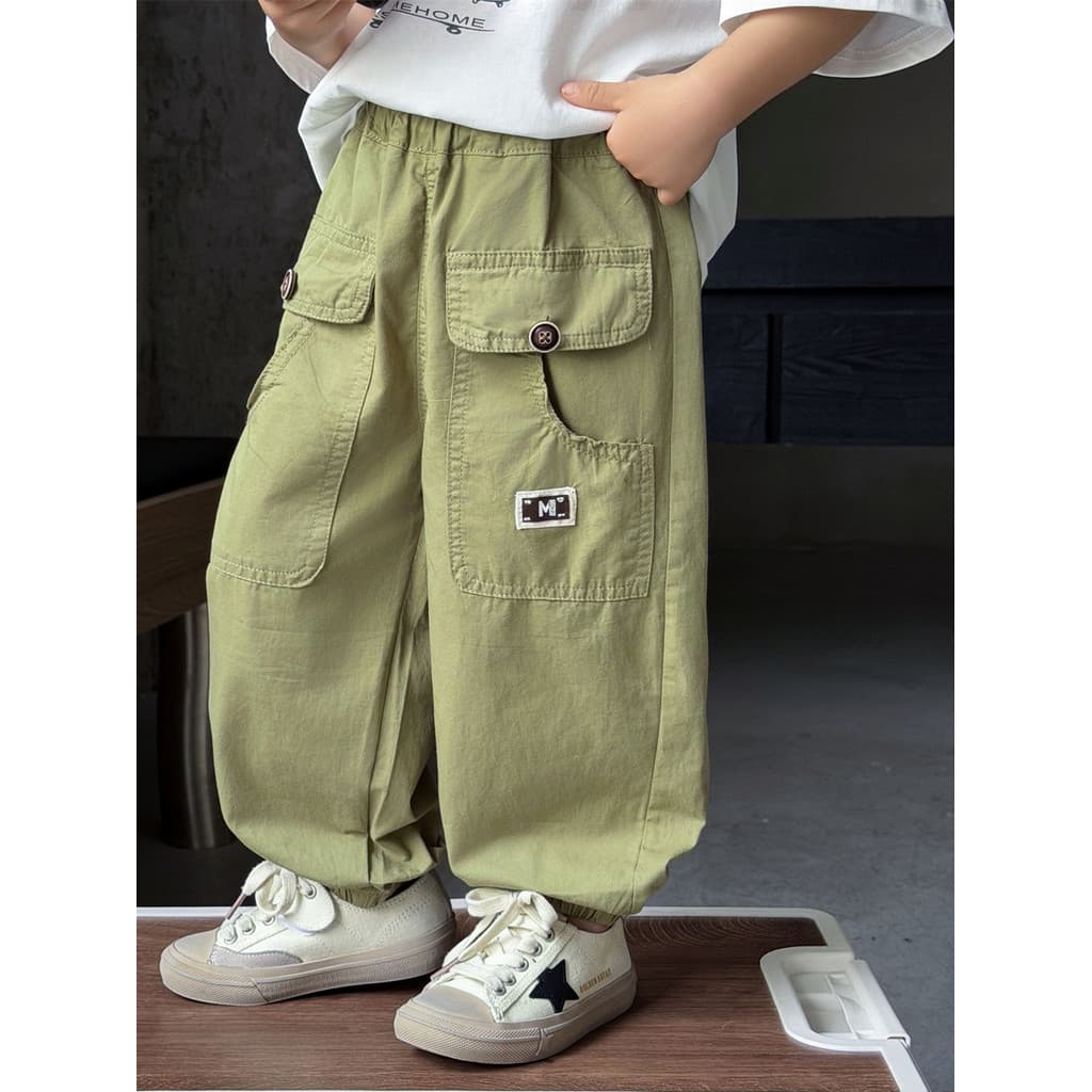 Roupas infantis meninos calças verão legal sentido Mosquito calças 2026 novo estilo solto estilo fino calças crianças pr