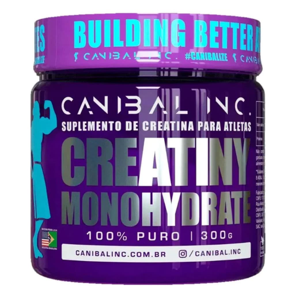 Creatina Pura Monohidratada 300g Canibal Inc