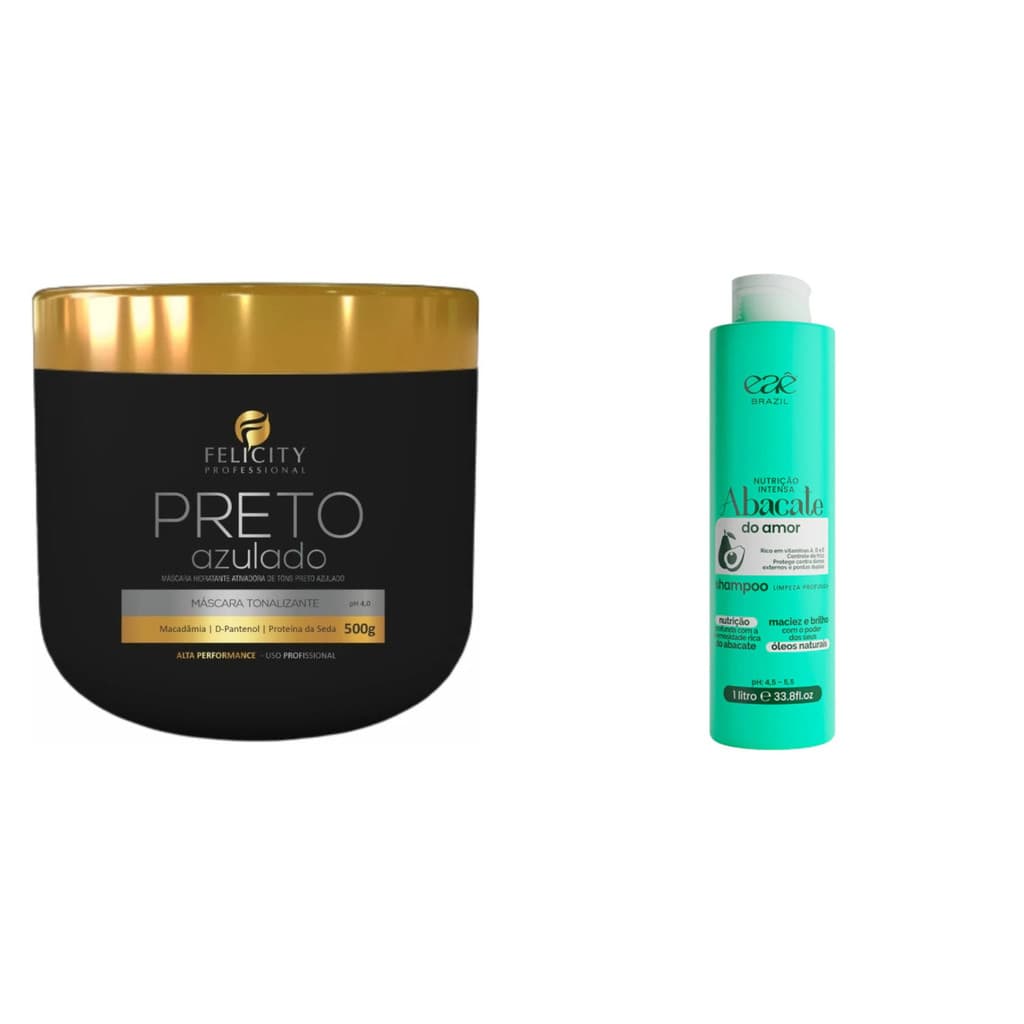Kit Como Deixar O Cabelo Preto + Shampoo Nutrição Intensa