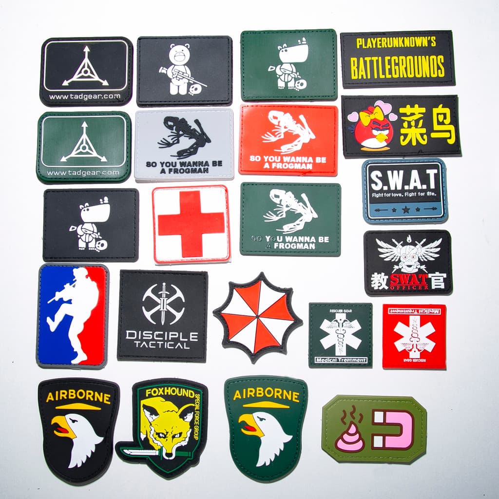 Velcro moral emblema gancho rosto adesivo ao ar livre único PVC bandeira nacional braçadeira Epaulet mochila adesivo ven