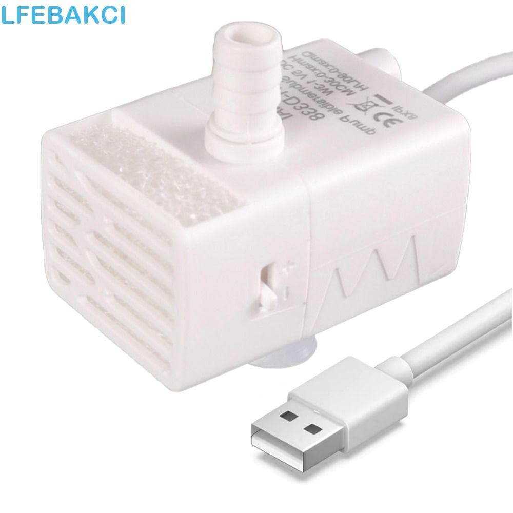 Mini Bomba Submersível , Dispensadora De Água Para Animais De Estimação Com Luz LED Ultrassilenciosa , Motor