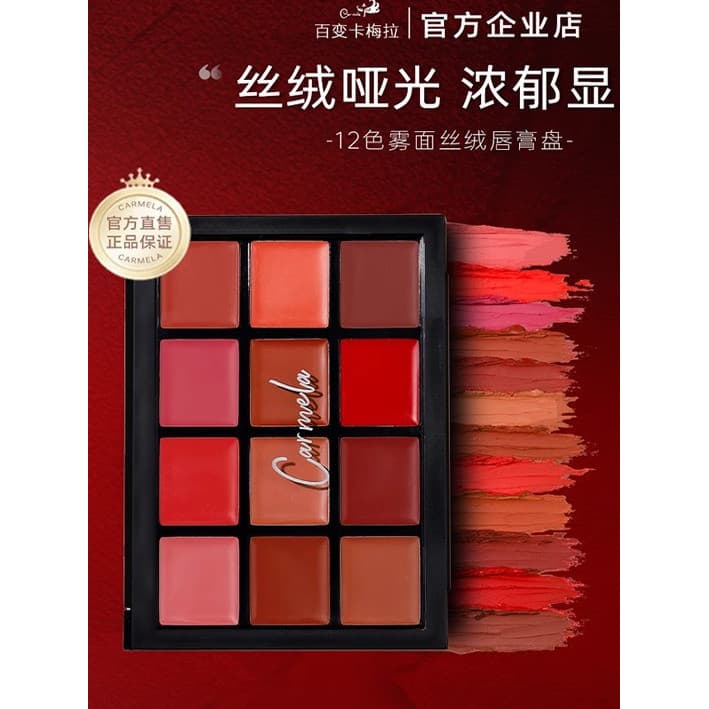 Câmera veludo batom paleta feminino batom fosco hidratante clareamento nicho genuíno multicolorido batom maquiagem artis