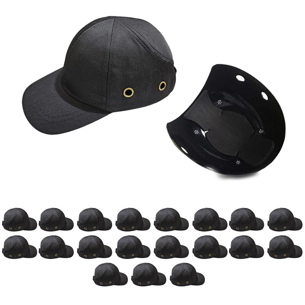 Bone com Capacete EPI Kit 19 Uni Obra Segurança do Trabalho Casquete Protecao Reparo Servico Oficina Resistente