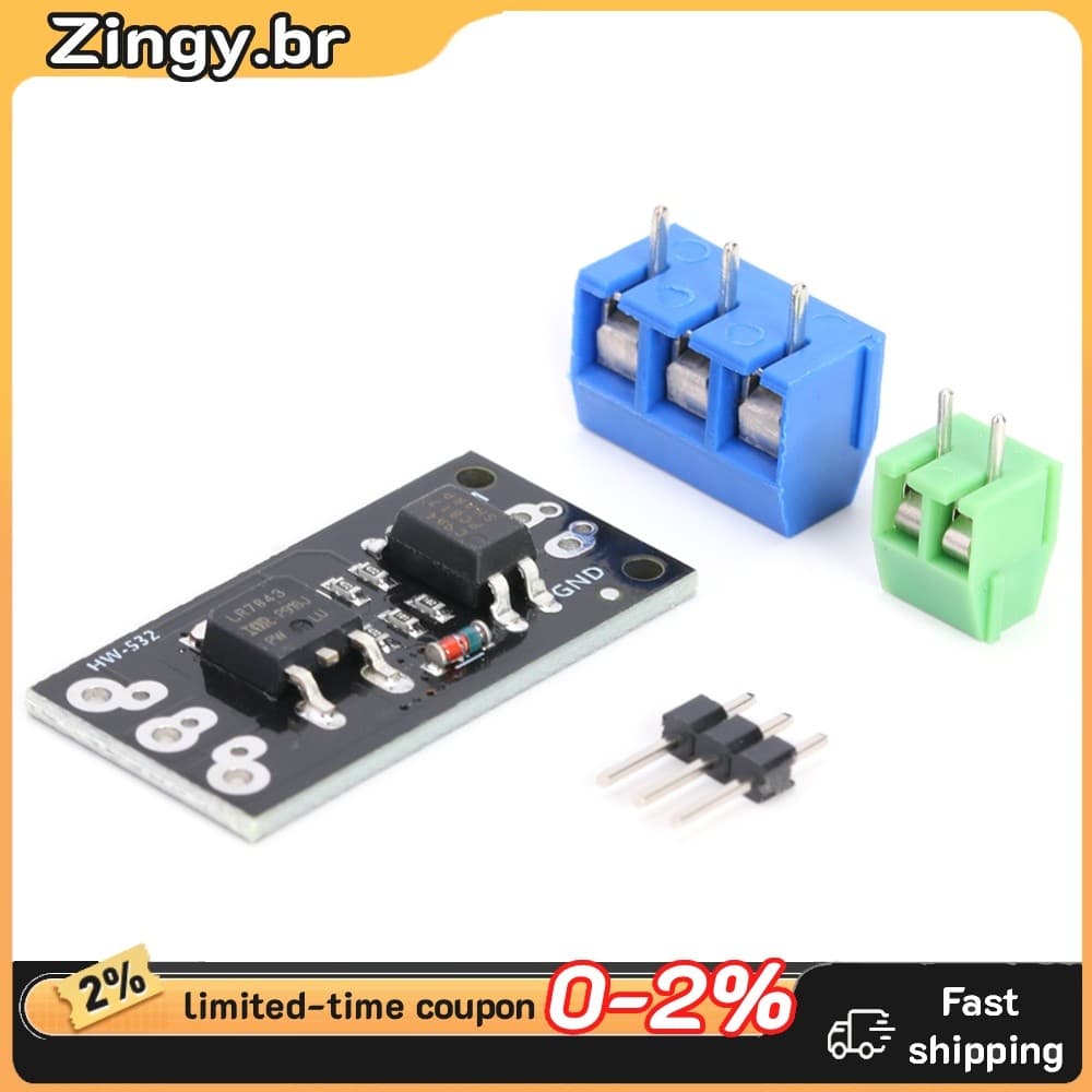Placa De Relé De Substituição Do Módulo FET Tubo MOSFET MOS Isolado DC5-30V PWM LR7843