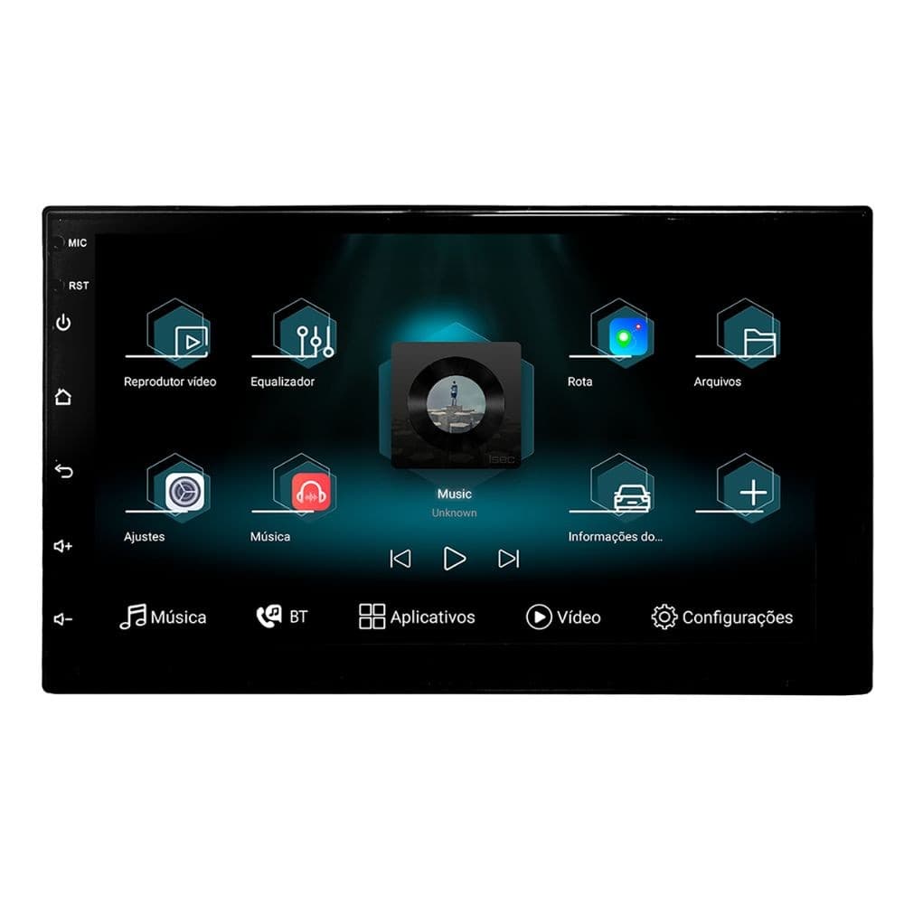 Central Multimidia 7” Universal Aikon 2+32GB CarPlay Android