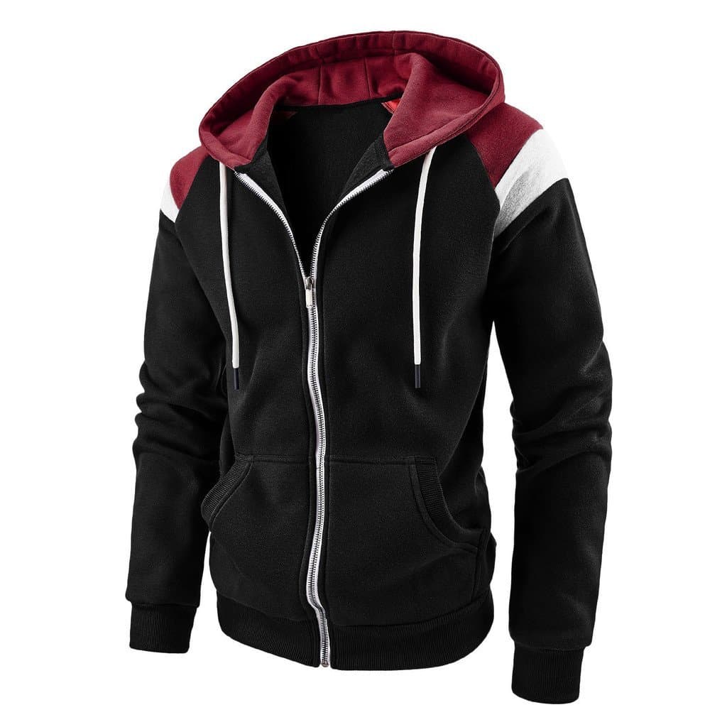 2024 Cross-Border outono inverno europeu americano masculino cor combinando contraste cor moda moletom Casual esportes t