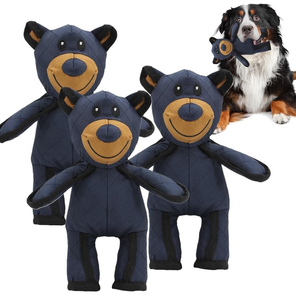 Brinquedo para Cães Urso Inquebrável, Urso Novo 2025 para Cães com Mordida Forte, Brinquedo para Cães Urso Indestrutível