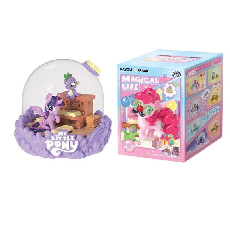 Original My Little Pony Mini Casa Mágica com Cena, Modelo Móvel, Brinquedo, Presente Surpresa Z66E