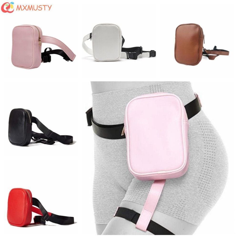 MXMUSTYZA Motocicleta Feminina Cintura Perna , Couro Pu Armazenamento Cinto Bolsa De , Multifuncional