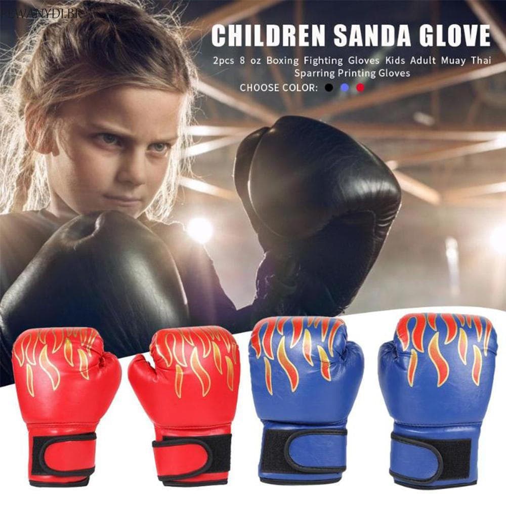 PEWANYDI Luvas De Boxe Crianças Profissional Perfuração Criança Luta Respirável Luva De Treinamento