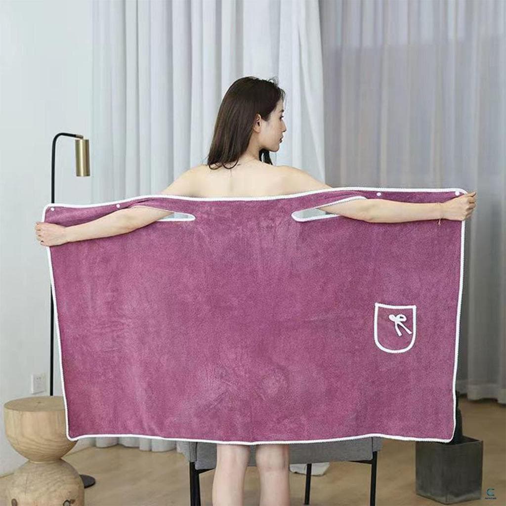 Toalha De Banho Vestível , Secagem Rápida , Absorve Água , Roupões Vestíveis Para Praia , Spa , Sauna , Chuveiro