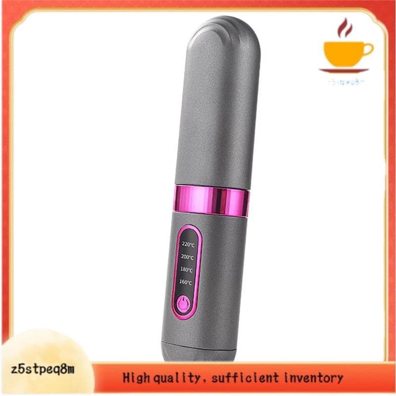 Alisador De Cabelo Escova Iônica Curling Ferro Aquecimento Rápido Temperatura Ajustável Portátil Viagem Beleza Estilo Fe