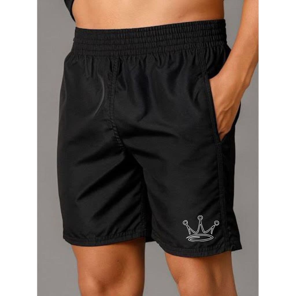 Bermuda Short Tactel Masculino Coroa Treino Academia E Moda Praia Com Elastano E Bolso