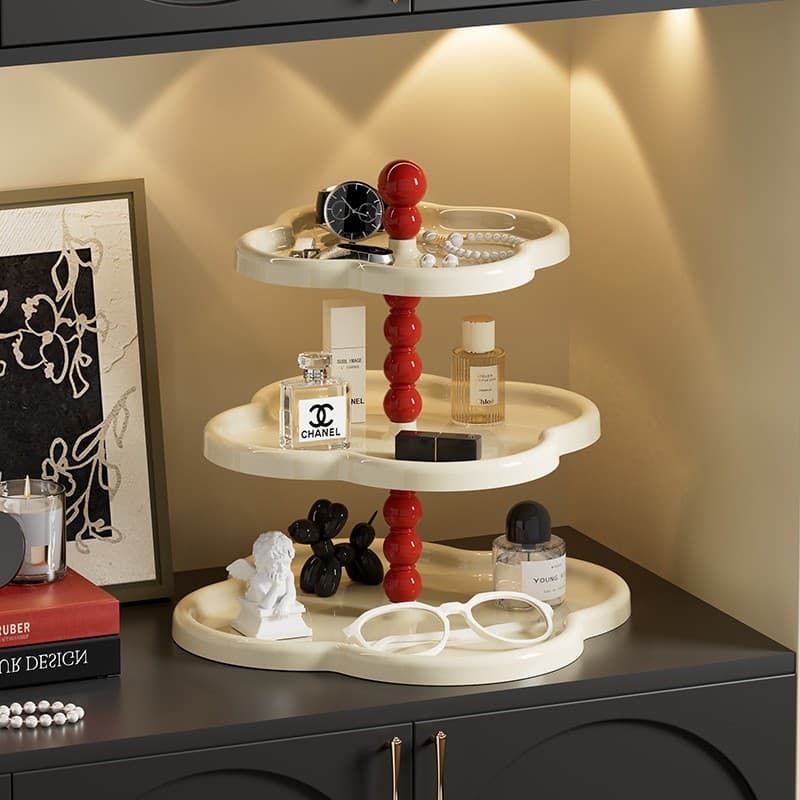Rack De Armazenamento De Chaves De Plástico-Suporte De Flores Multicamadas Para Decoração De Sala De Estar