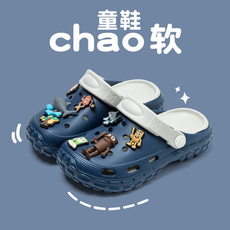 Pai-filho crianças buraco sapatos meninos sandálias chinelos sandálias de verão chinelos meninas crianças meninos ao ar